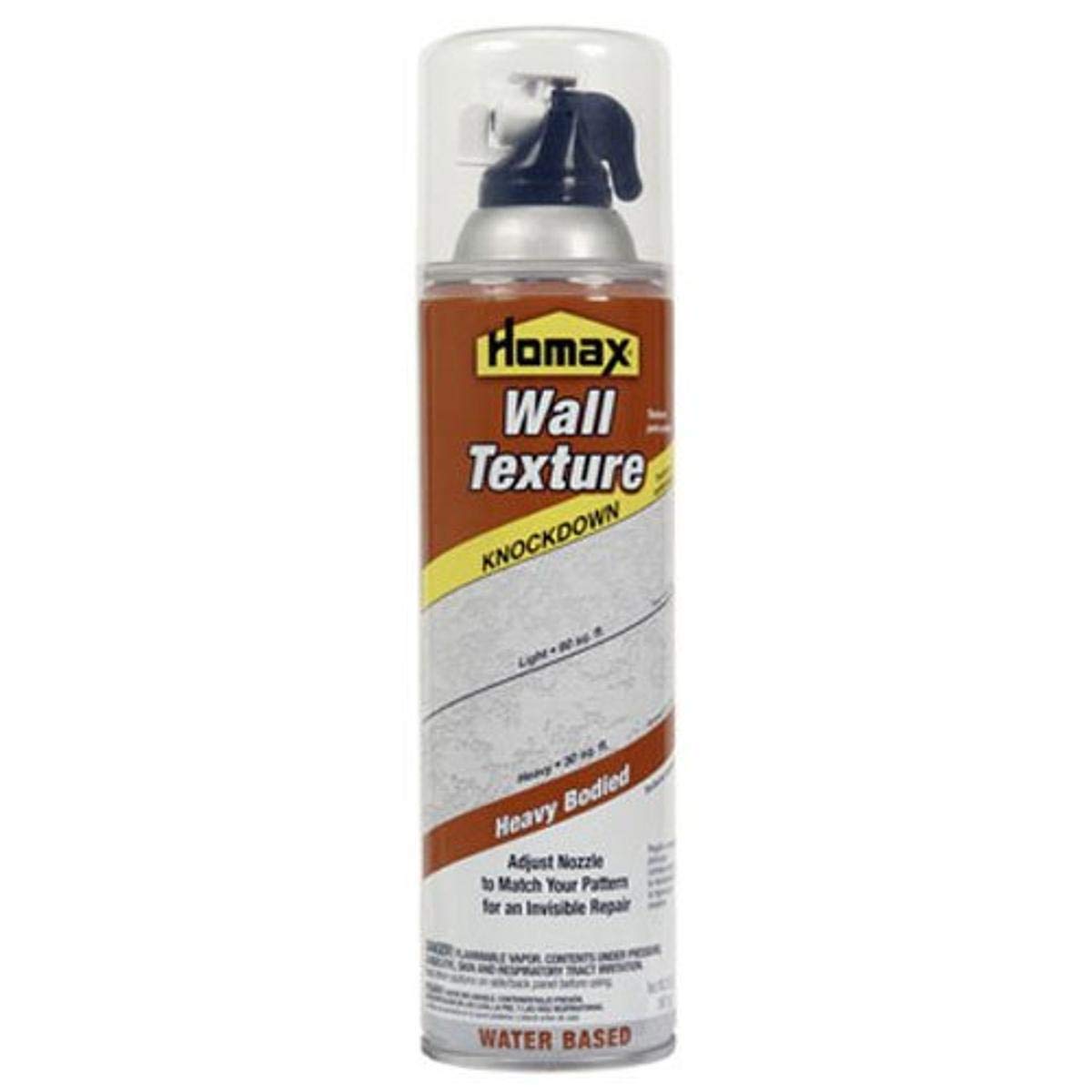 Homax 4065 knockdown texture spray for patching Mediterranean drywall textures.