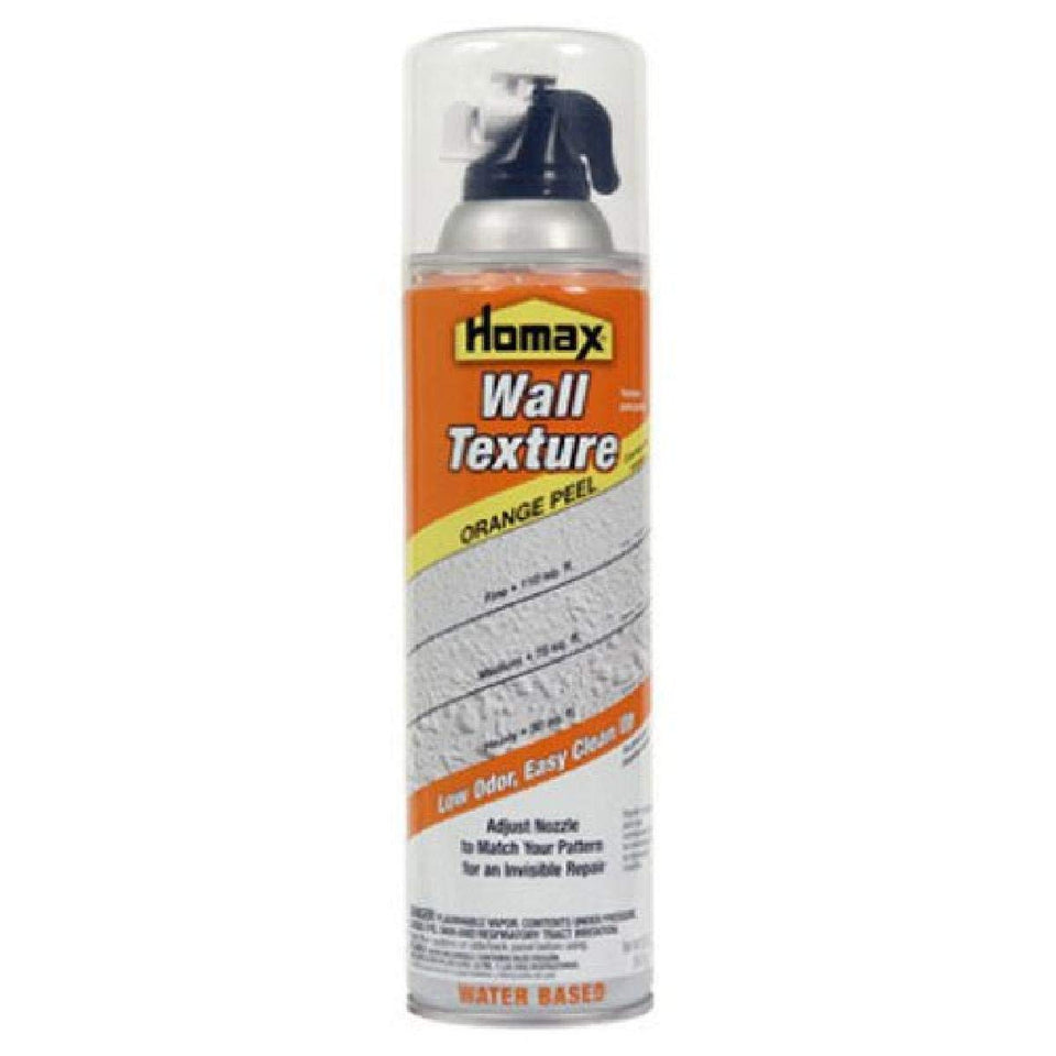 Homax 4092 aerosol texture can displaying orange peel finish for DIY wall texture