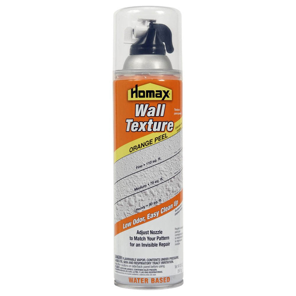 Homax 4092 orange peel aerosol bottle for easy wall texture and quick repairs.