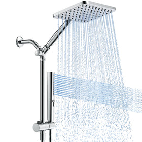 Hombeter high-pressure rain showerhead overhead provides full-body coverage and a refreshing start