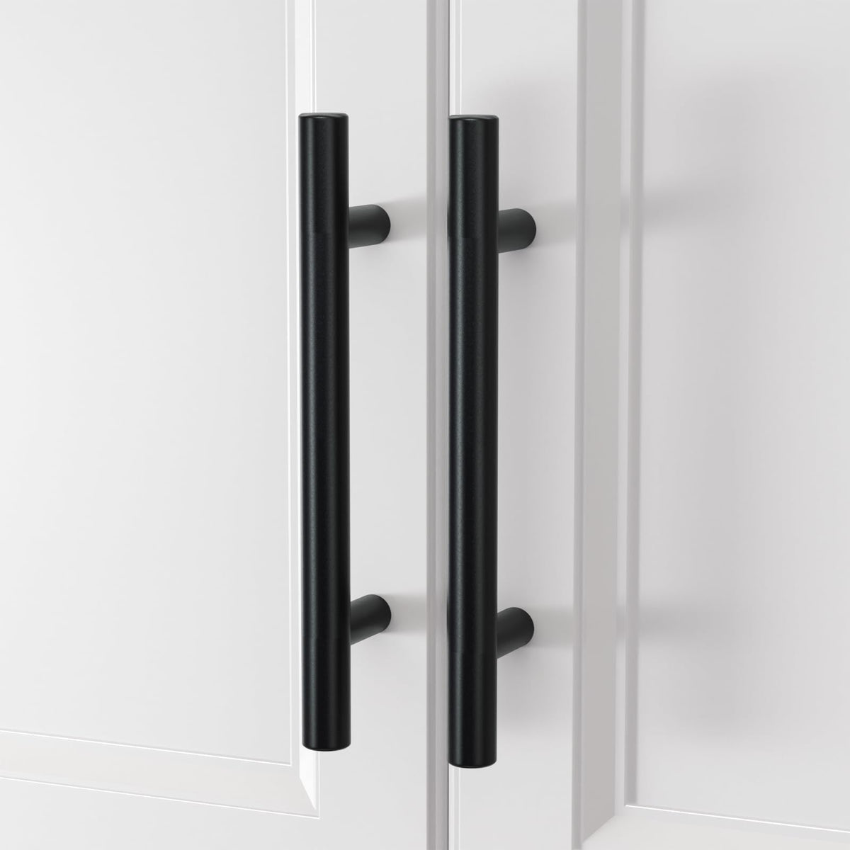 Homdiy five-inch length pulls provide balanced proportion for larger drawers.