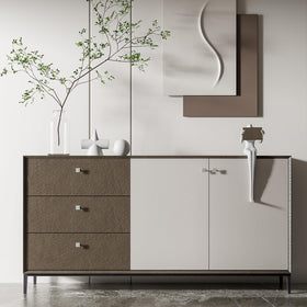 Homdiy brushed nickel knob on cabinet highlighting square design and durability