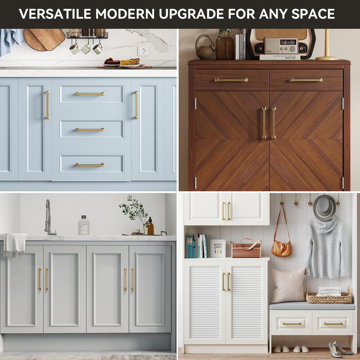 Homdiy champagne bronze cabinet pull, dresser-front, upgrades bedroom furniture with a cohesive look.