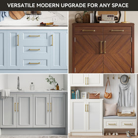 Homdiy champagne bronze cabinet pull, dresser-front, upgrades bedroom furniture with a cohesive look.