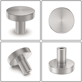 Homdiy round nickel knobs brighten furniture with subtle shine