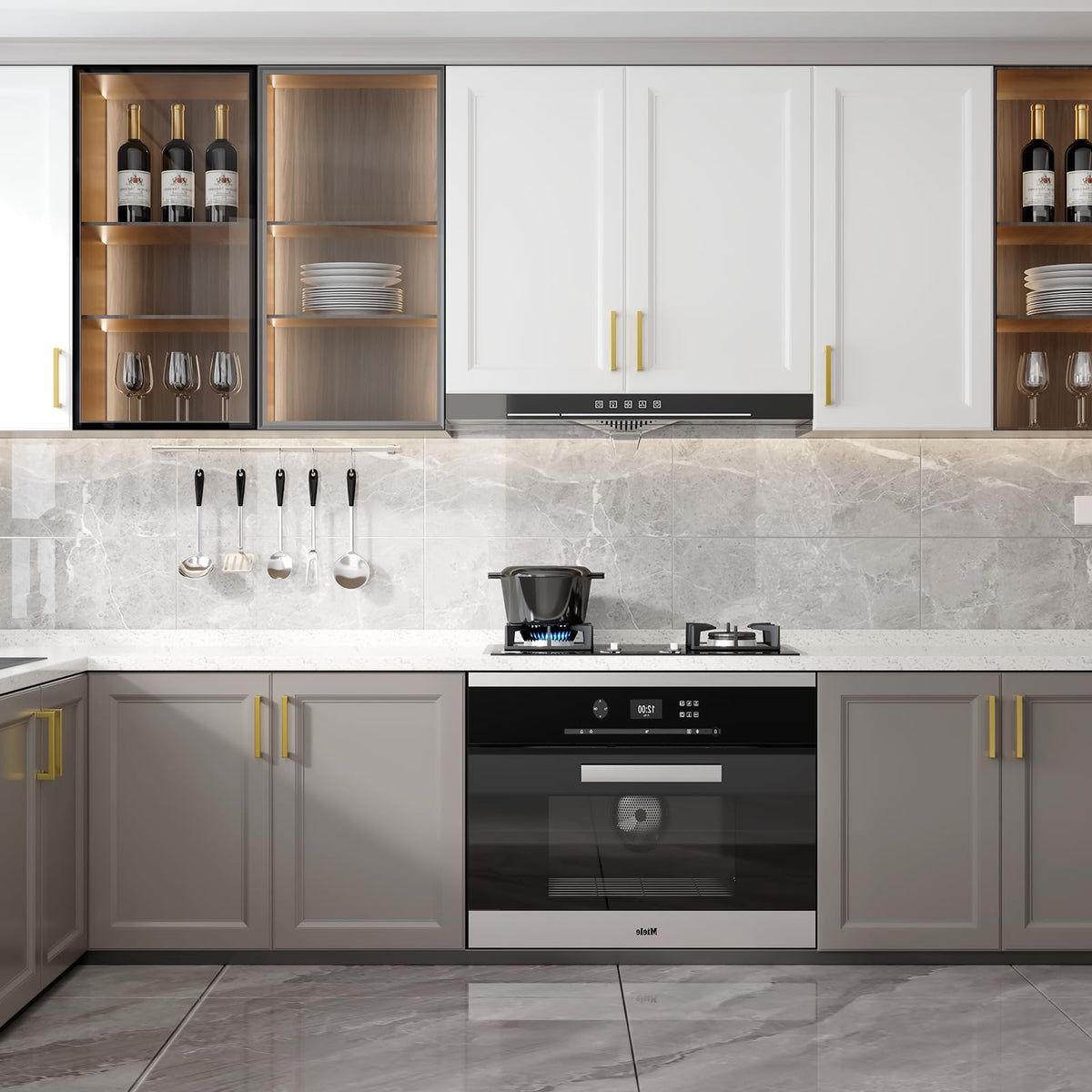 Homdiy durable kitchen hardware resists fingerprints and rust for lasting use.