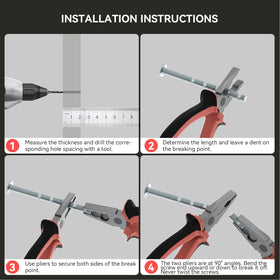 Homdiy easy-install knobs with two screw sizes simplify setup