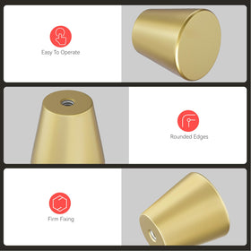 Homdiy modern cabinet hardware in gold for a chic look