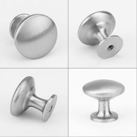 Homdiy satin nickel hardware set ready for quick installation.