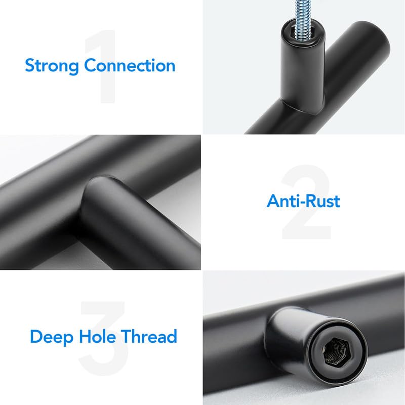 Home Edit handles installed in a drawer for easy everyday use
