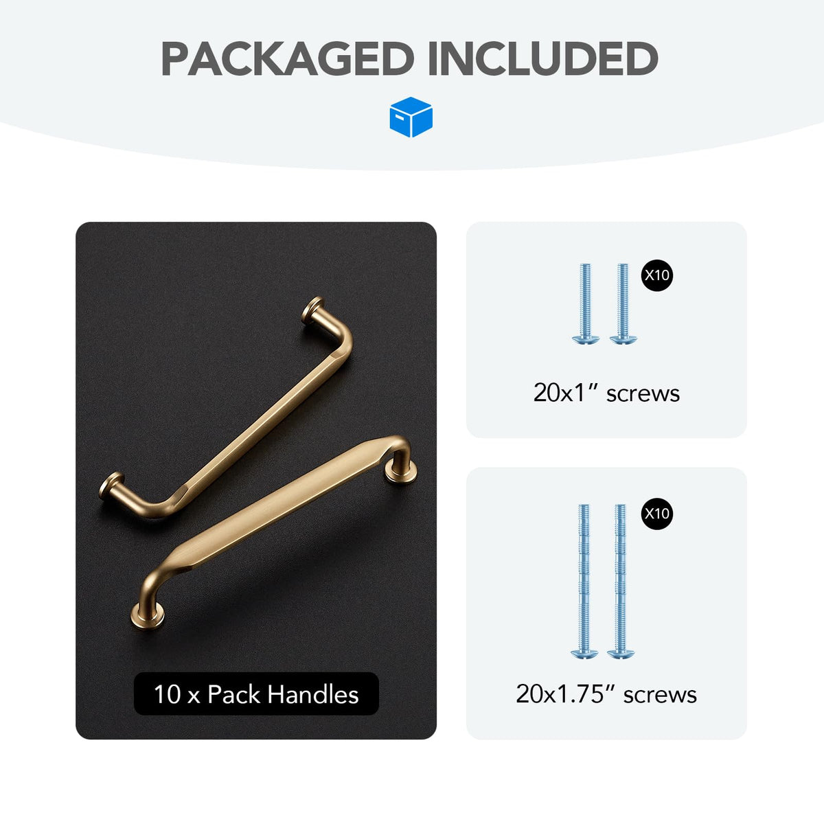 HOME EDIT closet pull in champagne bronze ready for easy installation