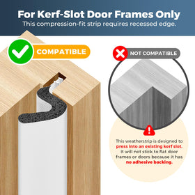 Home Expert door seal with scraper tool for quick, tool-free installation.