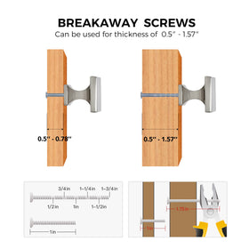 Home Expert dresser knobs made of zinc alloy with brushed finish for durability.