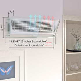 Home Intuition magnetic vent deflector closeup magnets provide strong hold