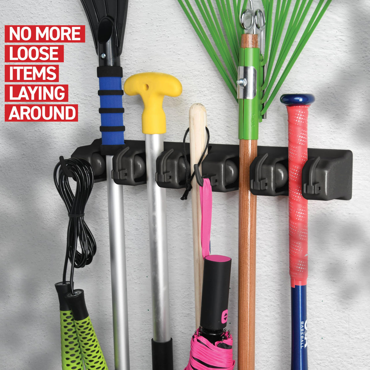 Home It easy-release grid secures wet tools with non-slip protection.