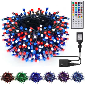 HOME LIGHTING 66ft RGB string lights offering vibrant colors for year‑round decor
