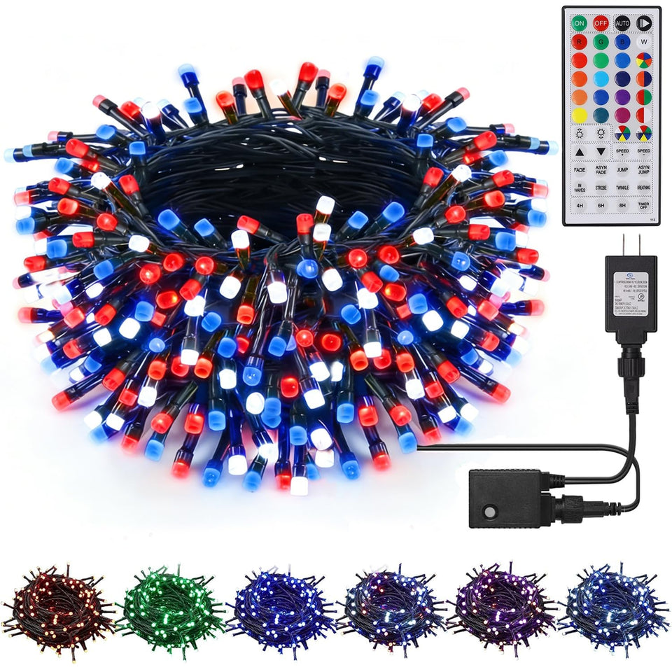 HOME LIGHTING 66ft RGB string lights offering vibrant colors for year‑round decor
