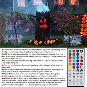 HOME LIGHTING auto-play modes provide dynamic lighting sequences
