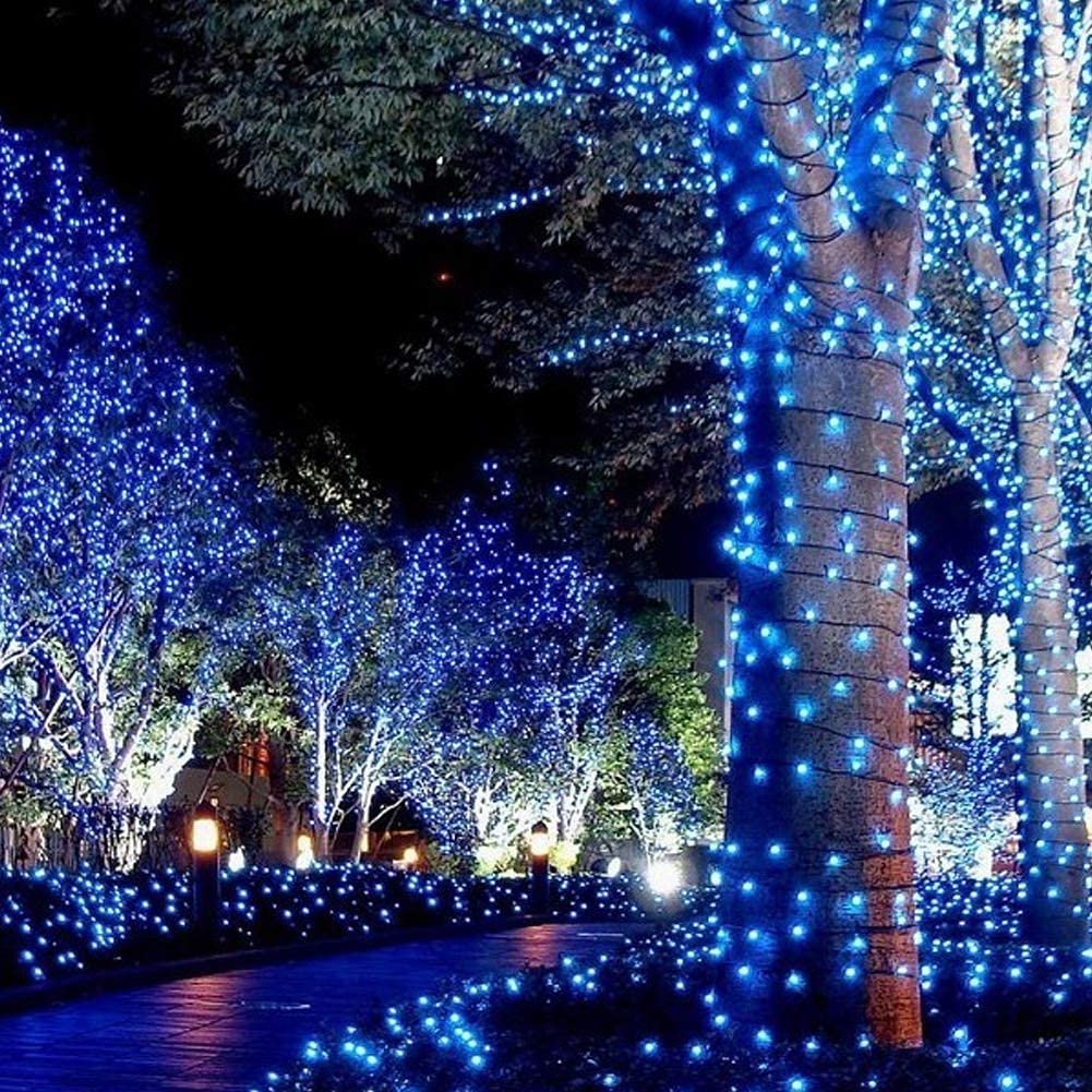 HOME LIGHTING waterproof blue LED string for garden and patio use