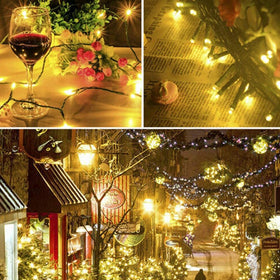HOME LIGHTING weatherproof LED string lights designed for all-season outdoor use