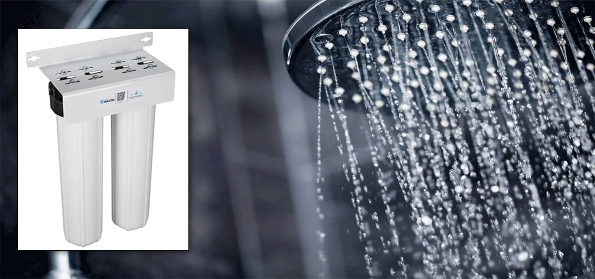 Home Master CFDGD2501-20BB installed in Big Blue housing enables reliable whole-house filtration