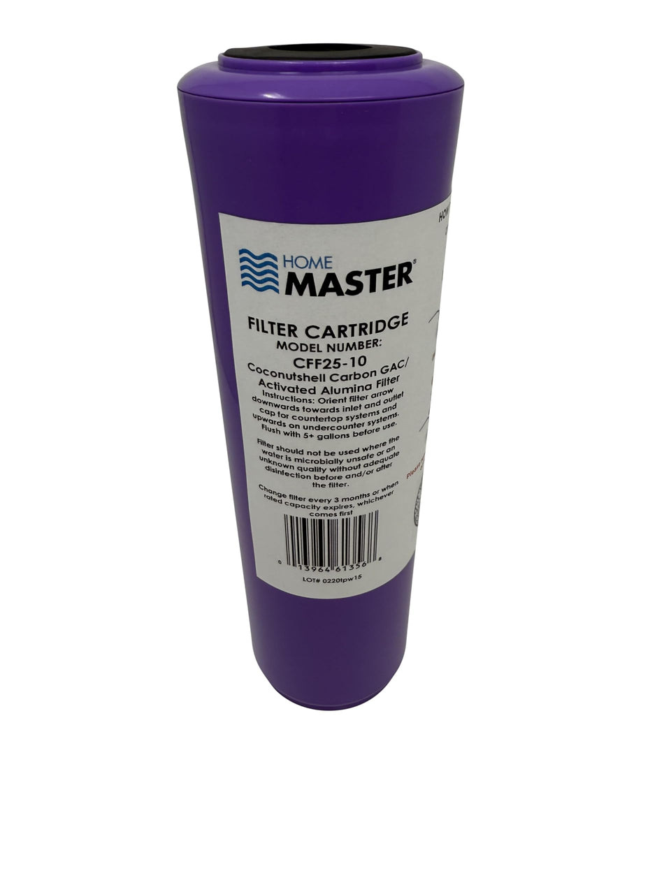 Home Master CFF25-10 Jr F2 replacement fluoride filter cartridge for multi-stage filtration enhances water quality.