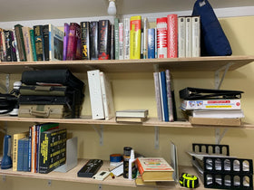 HOME MASTER HARDWARE 10-pack brackets ideal for multiple shelves in homes and offices.