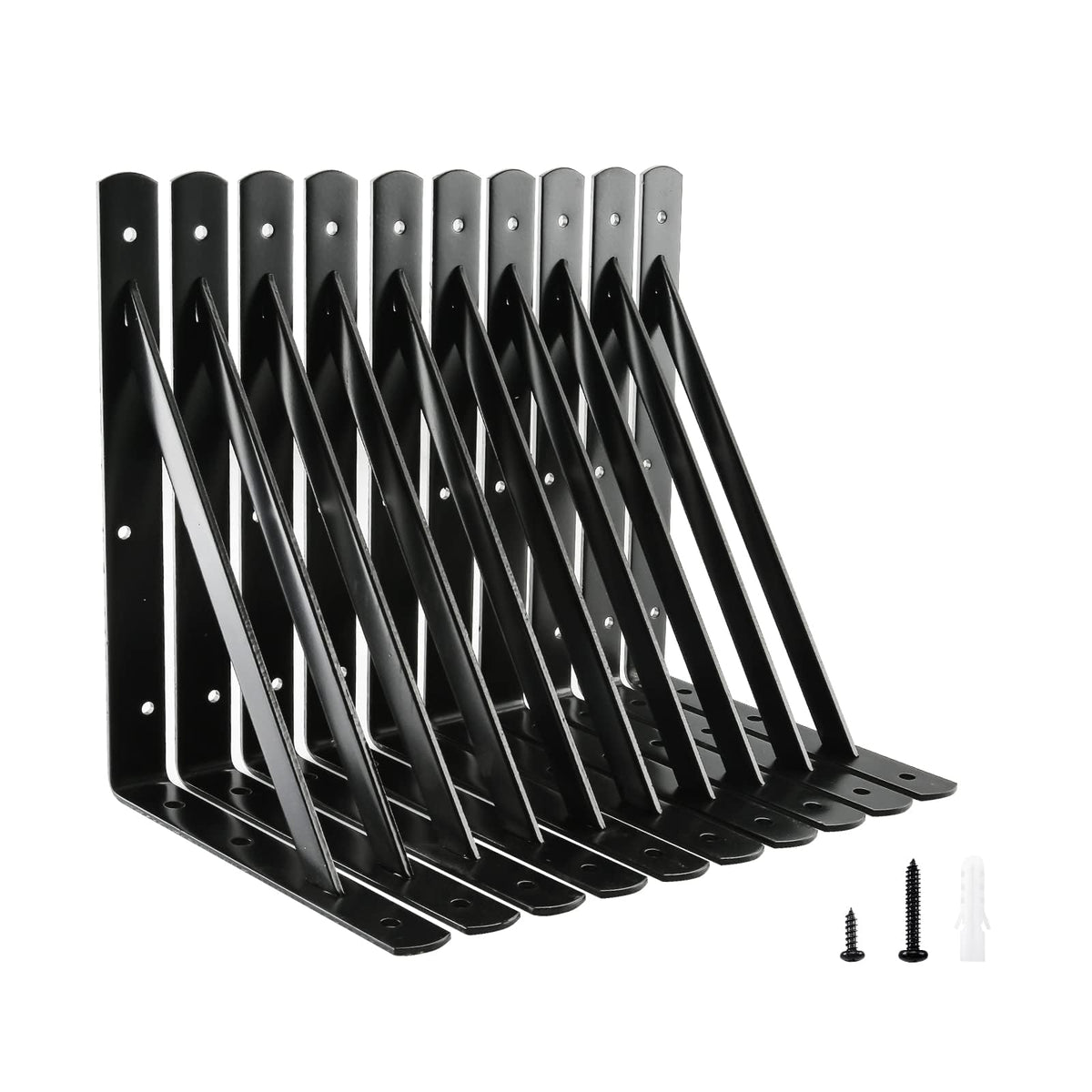 HOME MASTER HARDWARE 12x8 heavy-duty bracket front view; supports up to 600 lbs per pair.
