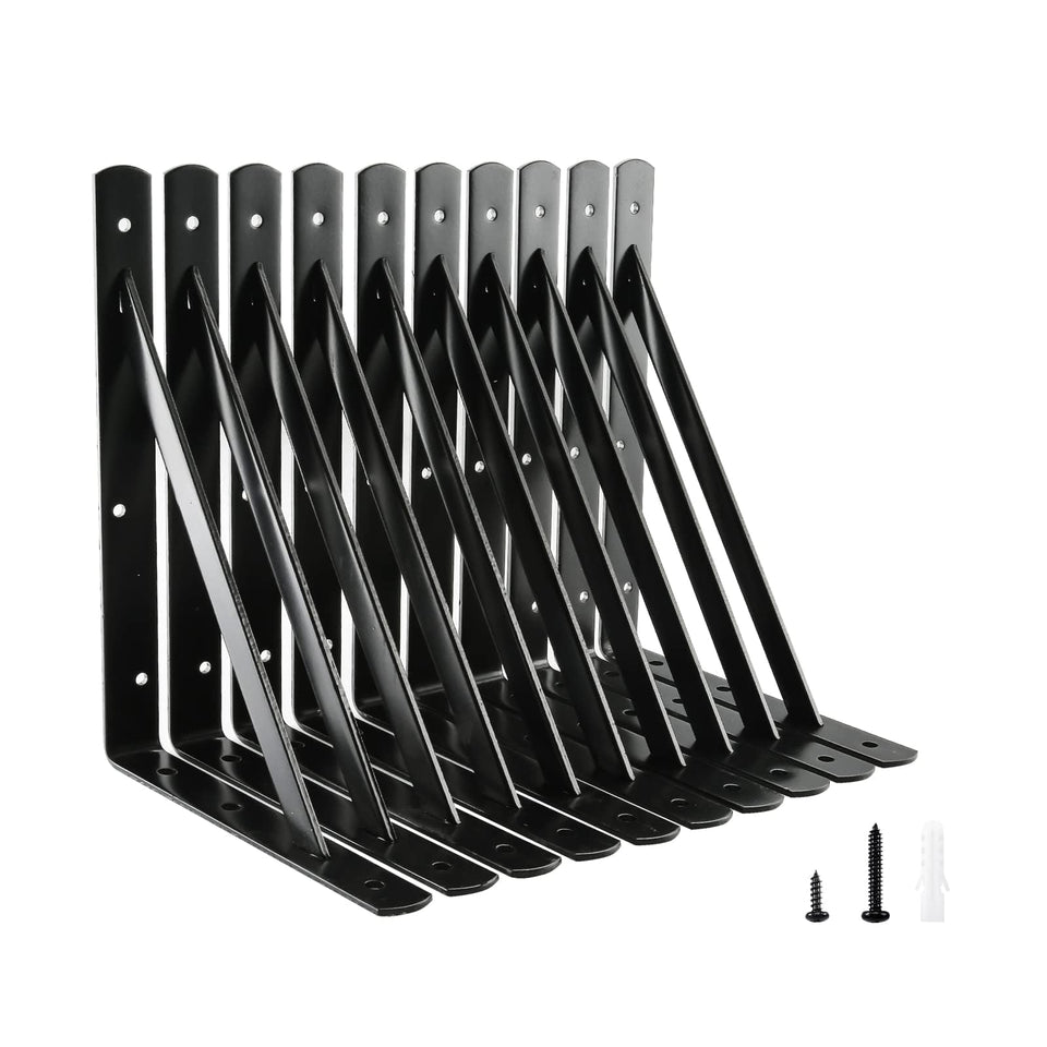 HOME MASTER HARDWARE 12x8 heavy-duty bracket front view; supports up to 600 lbs per pair.