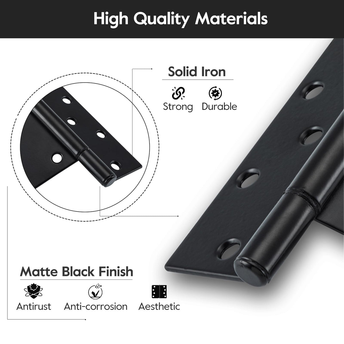 HOME MASTER HARDWARE 270-degree swing hinges with smooth operation