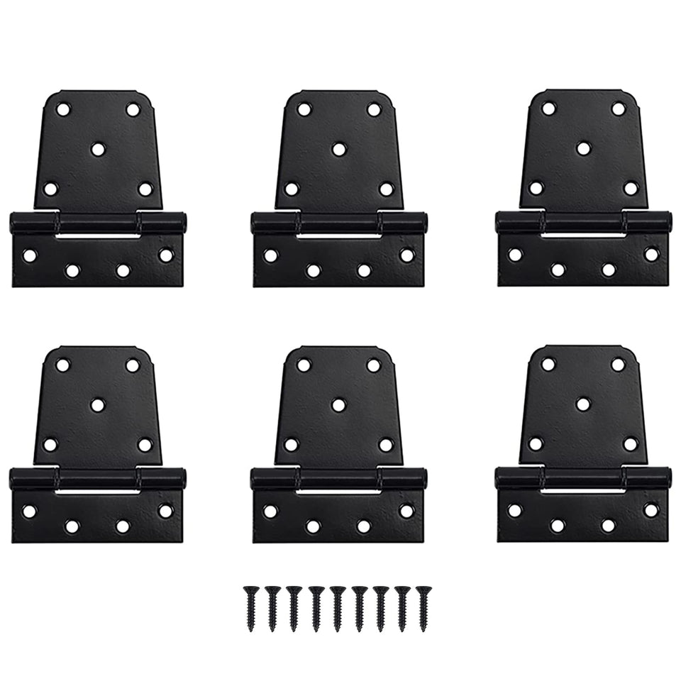 HOME MASTER HARDWARE 3-1/2 inch tee hinge steel black for durable gate support.