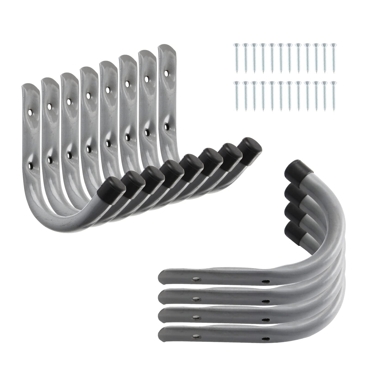 HOME MASTER HARDWARE 4-inch heavy-duty hook on wall for tidy tool organization.