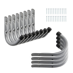 HOME MASTER HARDWARE 4-inch heavy-duty hook on wall for tidy tool organization.