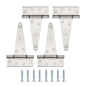 HOME MASTER HARDWARE 6-inch stainless gate hinges on wooden gate improve durability