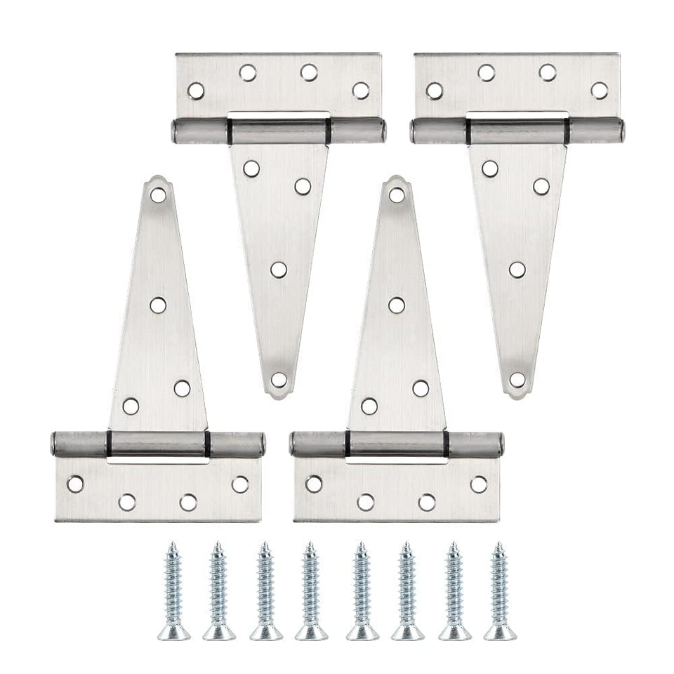 HOME MASTER HARDWARE 6-inch stainless gate hinges on wooden gate improve durability