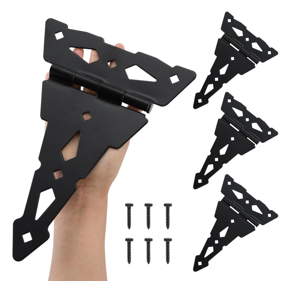 HOME MASTER HARDWARE 8in decorative door hinge adds durable style to exterior doors.