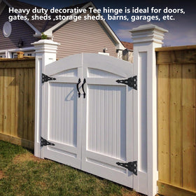 HOME MASTER HARDWARE 8in hinge offset holes design prevents wood splitting.