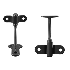 HOME MASTER HARDWARE adjustable angle bracket adapts to irregular staircases.