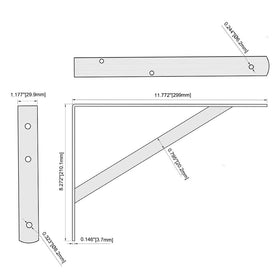 HOME MASTER HARDWARE 600 lb per pair load capacity for reliable shelving.
