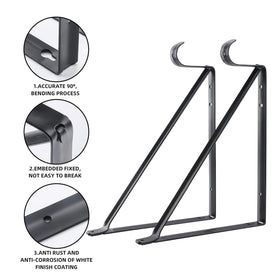 HOME MASTER HARDWARE black finish bracket for durable wall storage