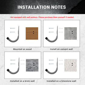 HOME MASTER HARDWARE complete mounting set enables quick secure installation.