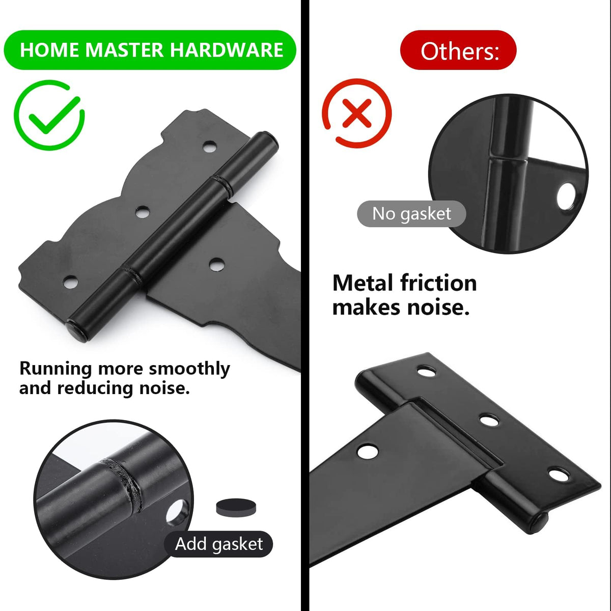 HOME MASTER HARDWARE decorative tee hinge offers classic style for barns and sheds.