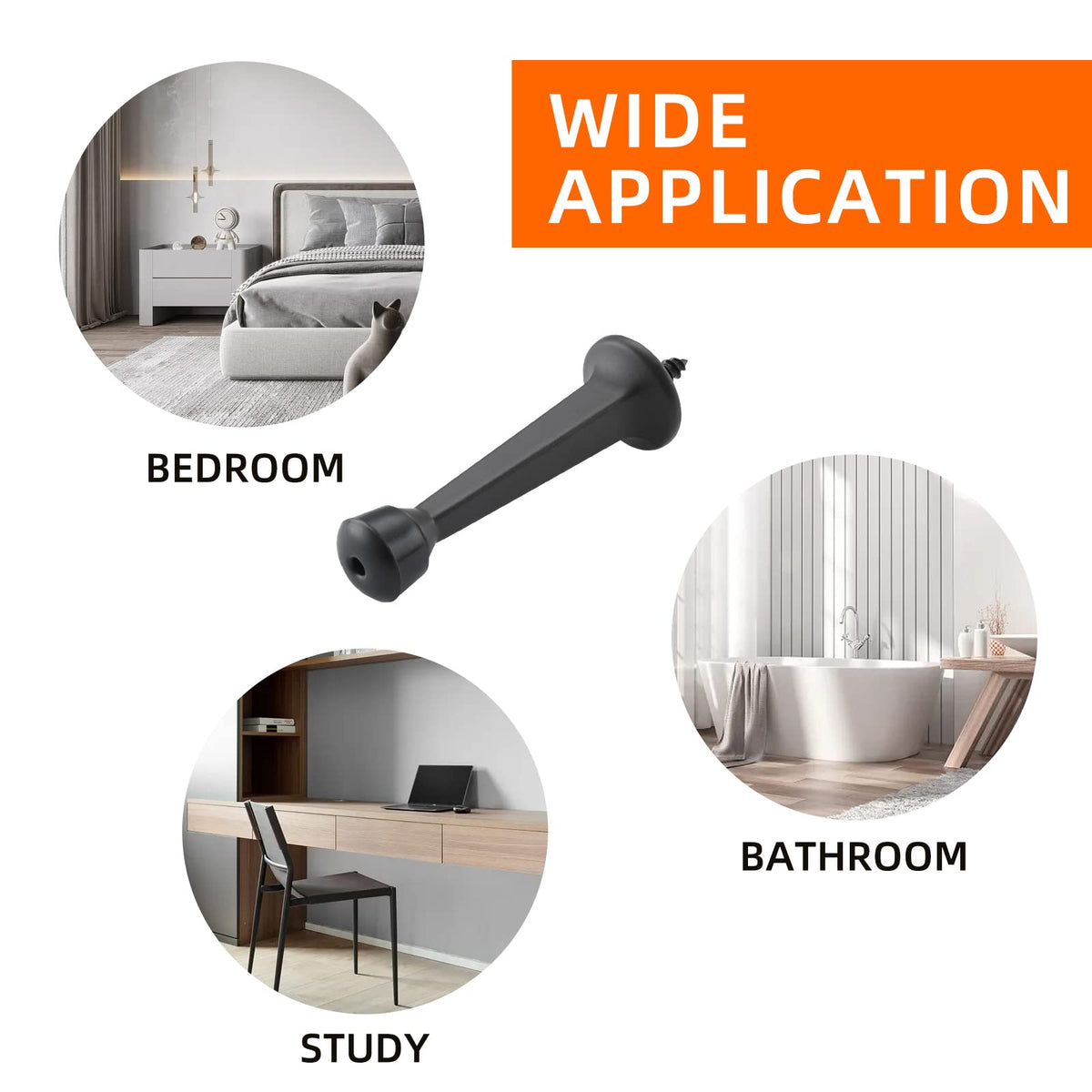 HOME MASTER HARDWARE satin nickel door stop adds subtle style and protection