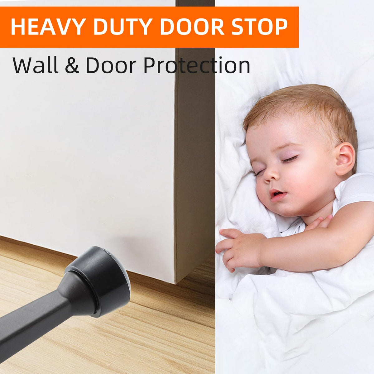 HOME MASTER HARDWARE white door stop blends with decor while guarding surfaces