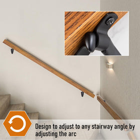 Includes six brackets and screws for quick installation.