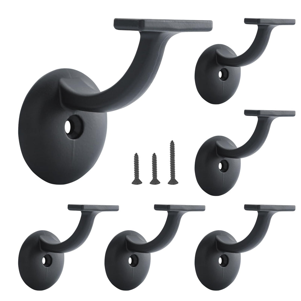 HOME MASTER HARDWARE hand rail bracket provides durable zinc alloy support for stairs.