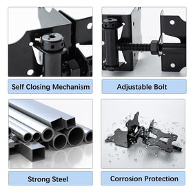 HOME MASTER HARDWARE heavy-duty gate hinge assembly for sturdy fence gates