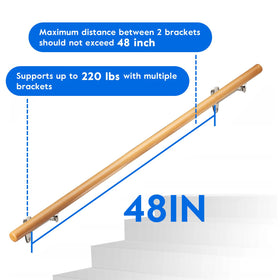 HOME MASTER HARDWARE heavy-duty bracket supports safe weight on each stair.