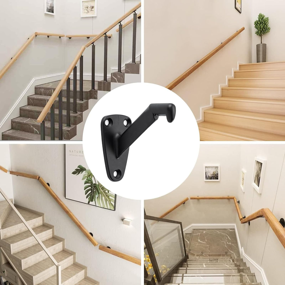 Compact 1.37 x 3.18 x 2.5 inch design fits discreetly on stairs.