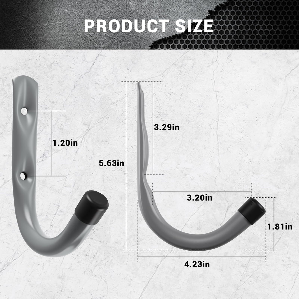HOME MASTER HARDWARE ladder hanging hook keeps bulky ladders off the floor.